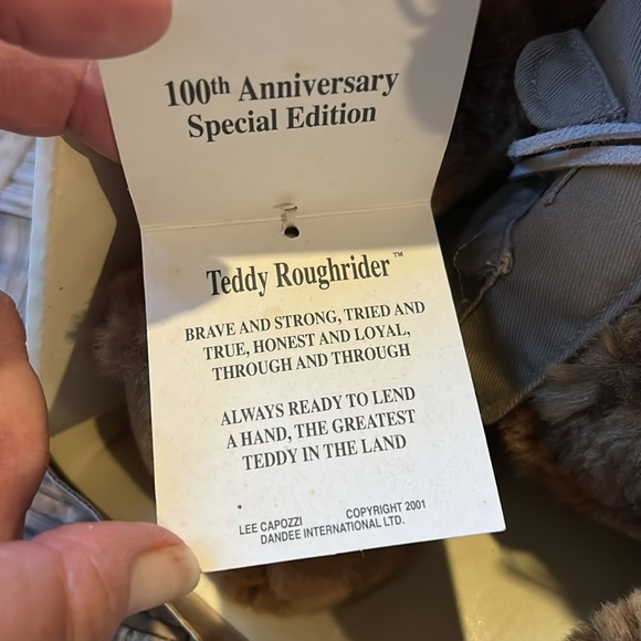 Teddy Roughrider 100th Anniversary of the Teddy Bear Limited Edition Bear - Picture 5 of 10
